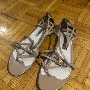 Elegant Beige Strappy Sandals - Prada